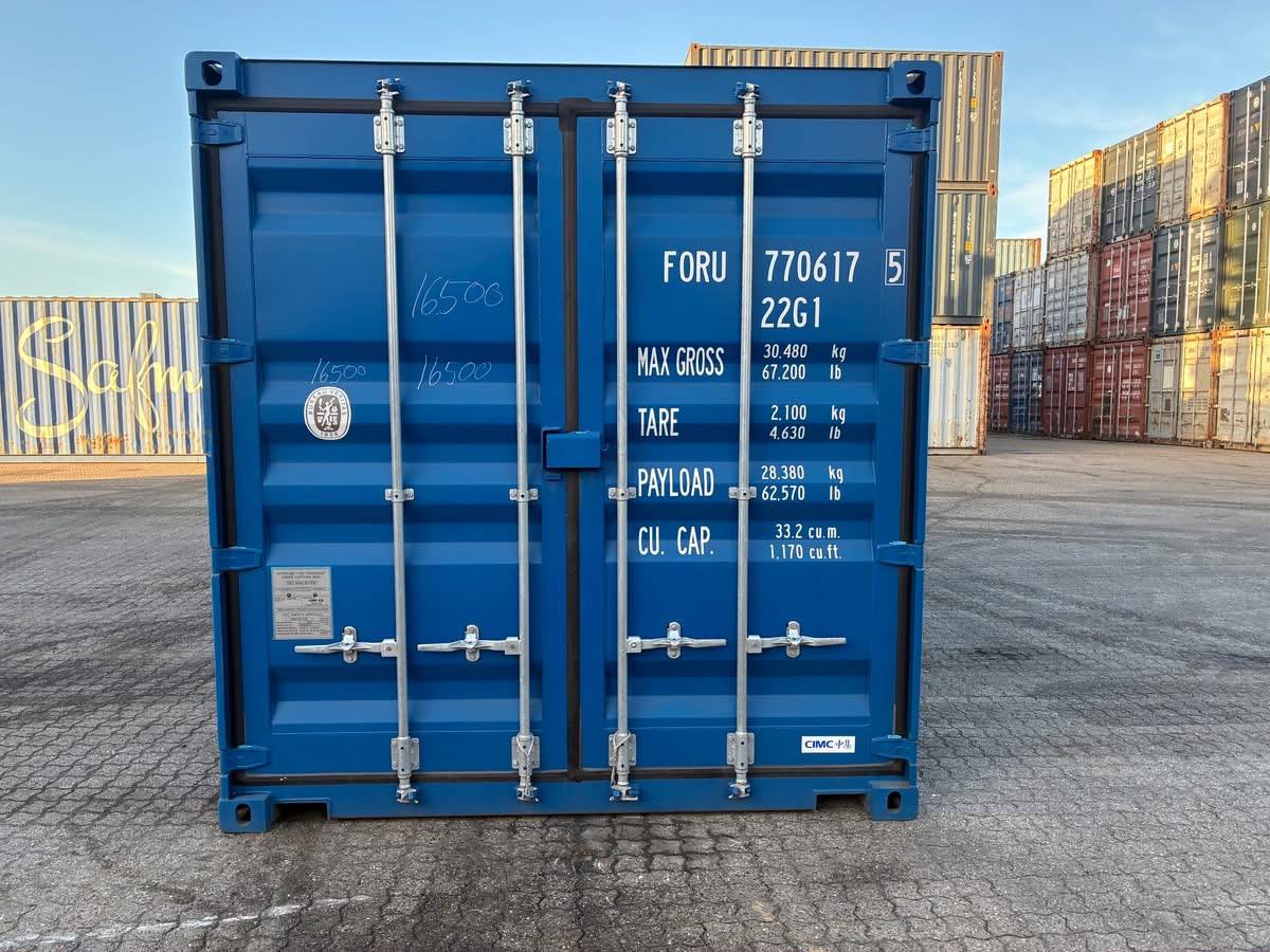 Brugt 20 fods container – klar til brug!