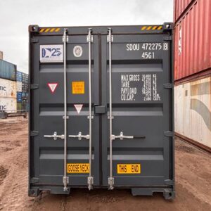 📍 Ny 40 fods HC ( dobbelt dør ) Container Ral: 7016