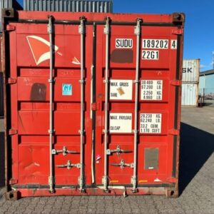 Brugt 20 fods container – klar til brug!