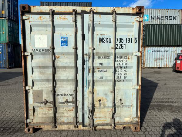 Brugt 20 fods isoleret container – klar til brug!